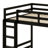 Bunk Bed Including APP-Controlled 7-Color LED Lights, USB Ports, Storage Shelves and 2 Drawers-1973853933