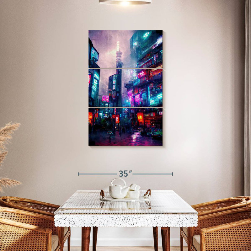 Sirpi Cyberpunk City Tokyo II, H 45 po x l 28 po
