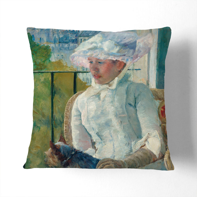 Square Cushion, 40cm H x 40cm W x 15cm D, Cream/Grey/Green