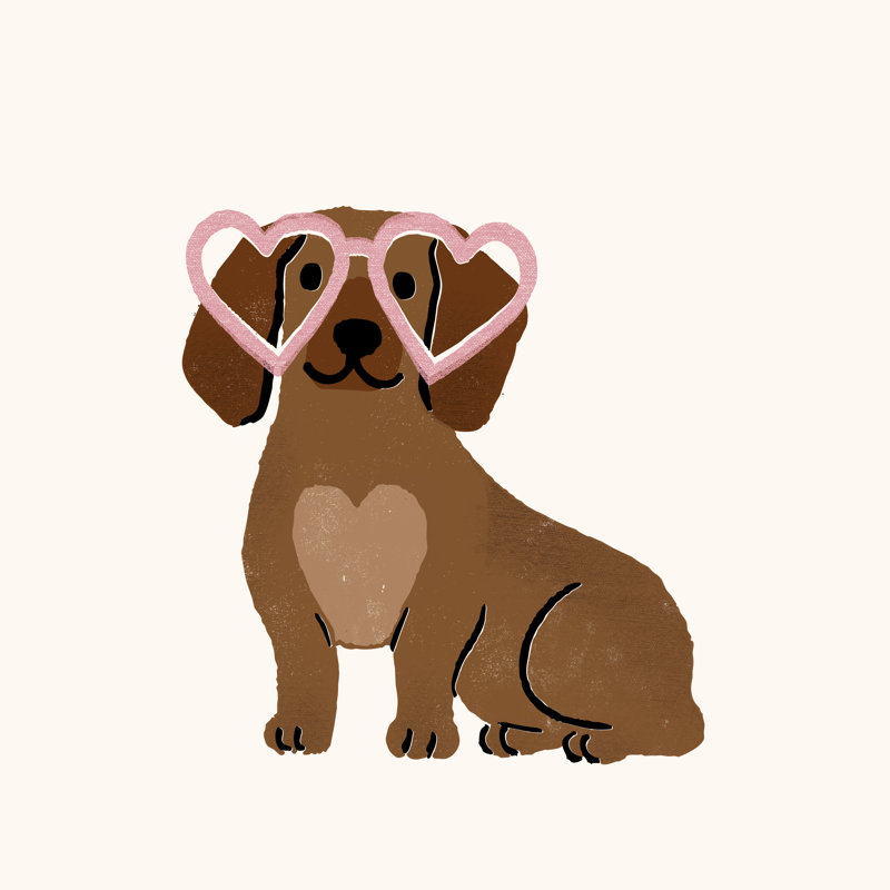 «Jamillette Little Legs Big Heart VI» sur toile par Victoria Barnes, H 36 po x l 36 po