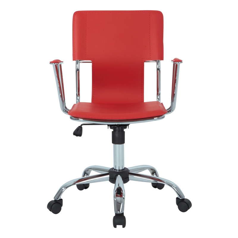 Arlingham Vinyl Task Chair, Red