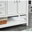 Meuble-lavabo double Paulene 60'' avec dessus en marbre de Carrare, blanc tourterelle-1326341101-1328016537