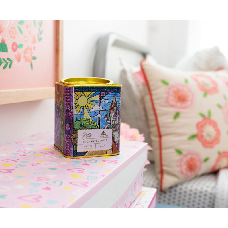 Disney Princess Belle Enchanted Rose Scented Soy Tealight Candle