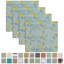 Serviettes de table 100% coton à imprimé multicolore-1948621617