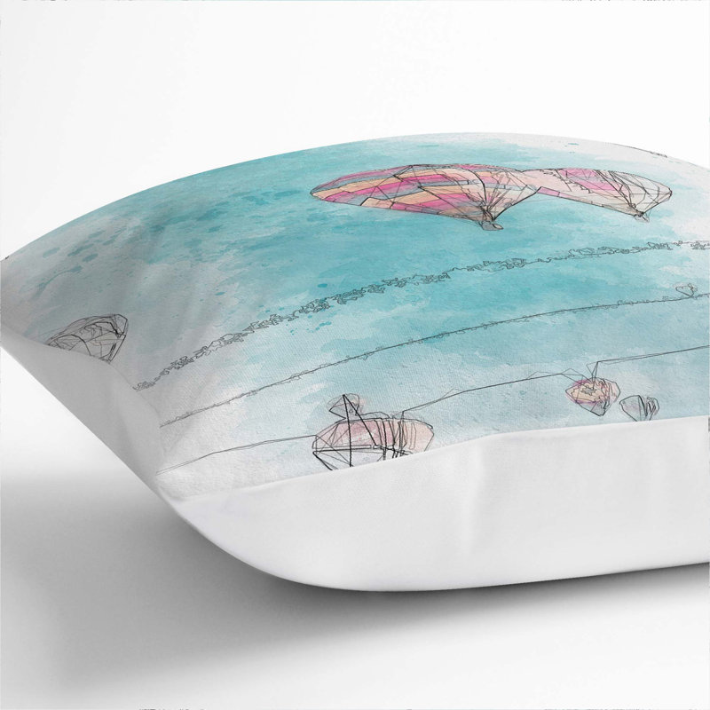 Square Throw Cushion, 40cm H x 40cm W x 15cm D, White