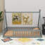 Lit simple en forme de tente, lit tipi avec garde-corps-755344753