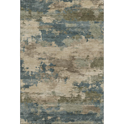 Premium Machine Washable Mayfield AMF2075 Abstract Rug