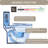 One Piece Toilet, 1.1/1.60 GPF Dual-Flush，Water-Saving Elongated Comfort Height Floor Mounted, Soft Close 1000 Gram Map Flushing Score Toilet, White 24T01-GW-121607066