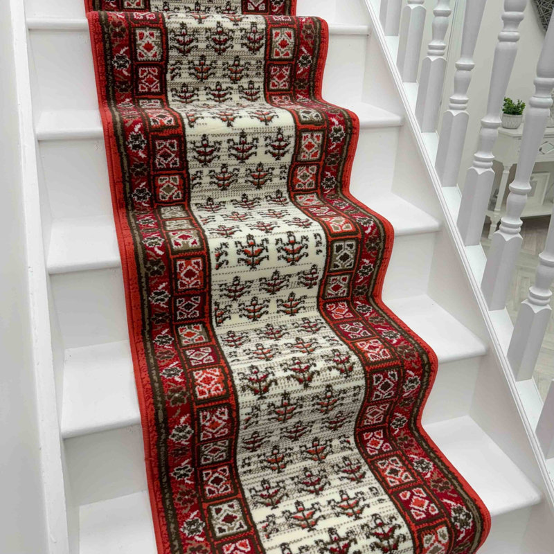 Stair Runner Geometric Area Rug, Runner 60 x 450 cm