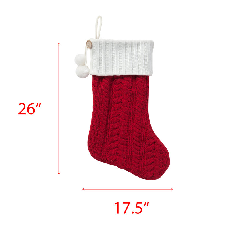 Cable-Knit Personalized Stocking, Yes