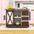 Rolling Kitchen Island with Drop Leaf, 3 Drawers, Sliding Barn Door and Adjustable Shelves-67302135