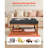 Large Square Ottoman Coffee Table 400 LBS Upholstered Tufted Linen Ottoman