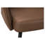 Chaise de salle à manger, hauteur 36 po, ensemble de 2, rembourrée, latérale, salle à manger, cuisine, aspect cuir brun, métal noir, contemporain, moderne