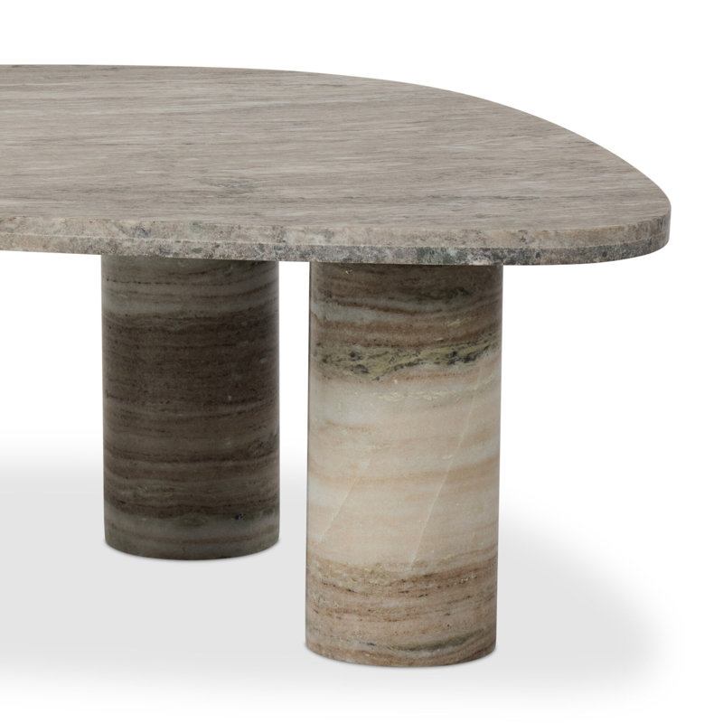 Zion Marble Coffee Table, White
