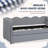Linen Upholstered Gingham Daybed With Trundle, Usb Charging Port & Wave-shaped Design, No Box Spring Needed-372022684