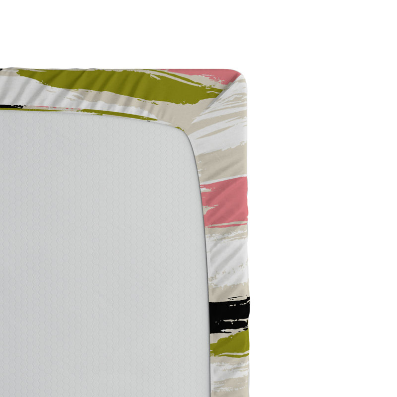 Microfiber Abstract Fitted Sheet, Full Fitted Sheet