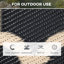 Tapis d'extérieur réversible Outsunny