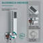 16'' Chrome Shower Faucet System Set Rain Shower Head Combo Kit W/ Mixer Valve