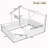 Full Size Floor Bed with Guardrails and Roof-242507956-242507957