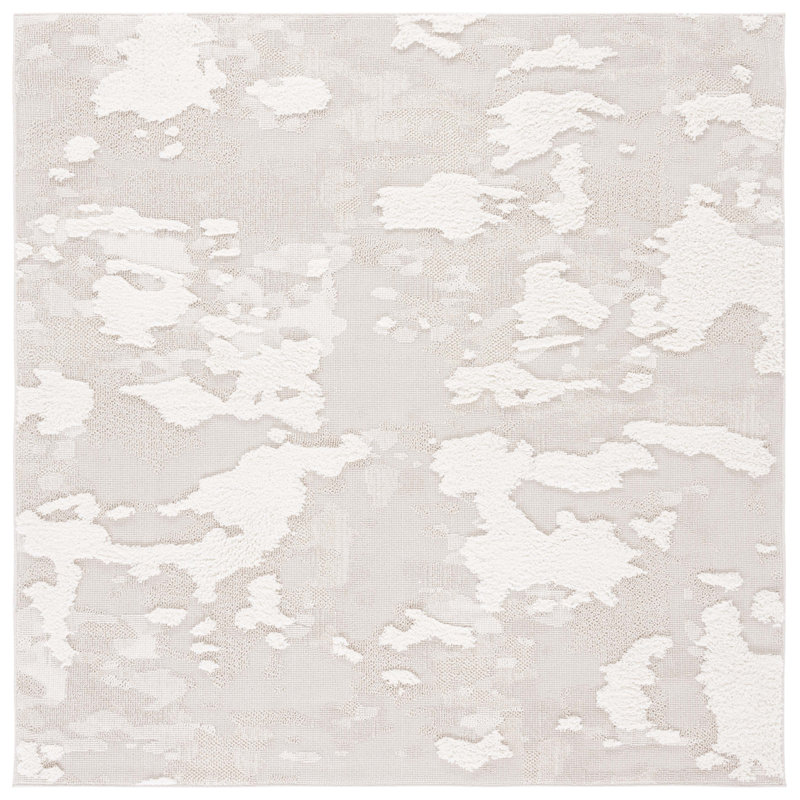 Tapis Amberle 100 beige / ivoire, Carré 5 pi 3 po