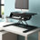 West Wick Adjustable Height and Foldable Steel Standing Desk Converter