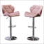 Tabouret de bar pivotant en velours