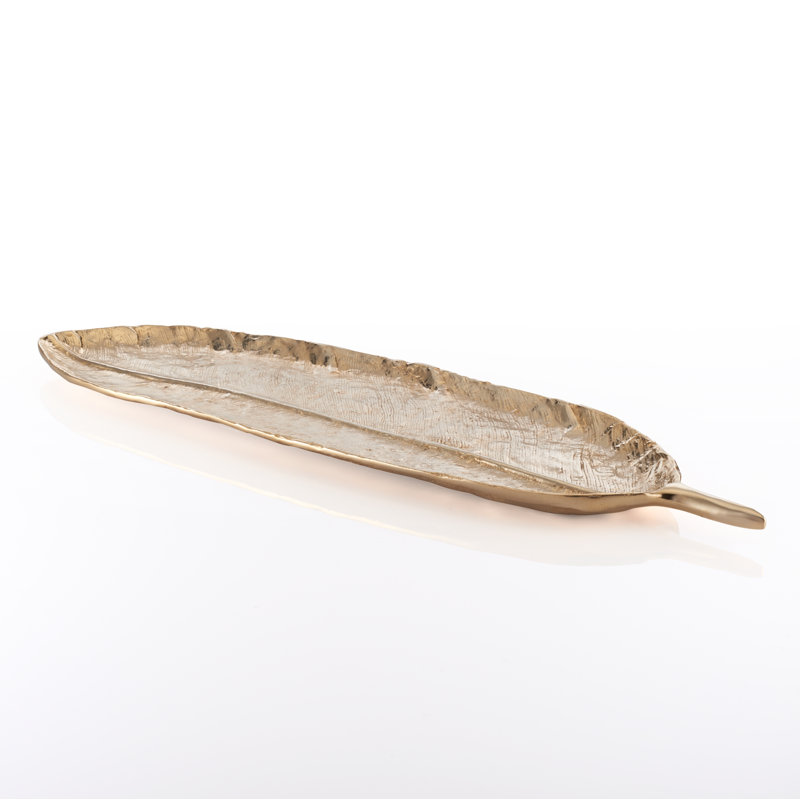 Feather Vanity Tray, 1" H x 24" W x 7.25" D