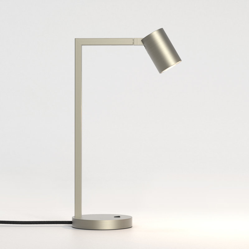 Ascoli Table Lamp, Matte Nickel