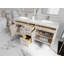 Cambridge 72 In. W X 22 In. D Double Sink Bathroom Vanity In Fine Grain With 2 In. Carrara Marble