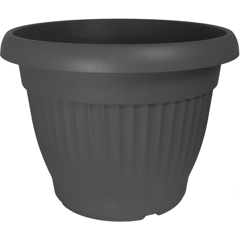 Pot Planter, 17cm H x 20cm W x 20cm D, Anthracite