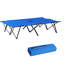 Lit de camping pour adulte 2 - très large 50 po, couchage portatif avec fente, surélevé pour adultes bleus 2 personnes, poteau, sensations fortes