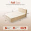 Lit plateforme tapissier, aucun assemblage requis Lit de compression avec matelas à ressorts-1116873943-1116818219