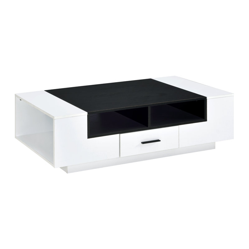 Coffee Table, White & Black