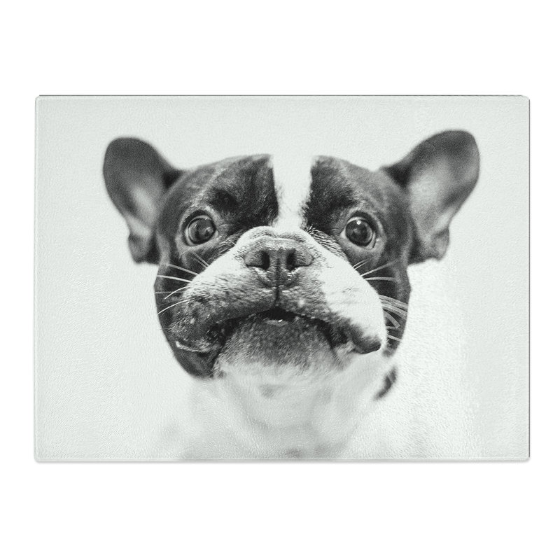 French Bulldog Dog No.2  Glass Chopping Board