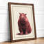 Gentle Hippo Boho - Framed Print-1856109701-1856109697