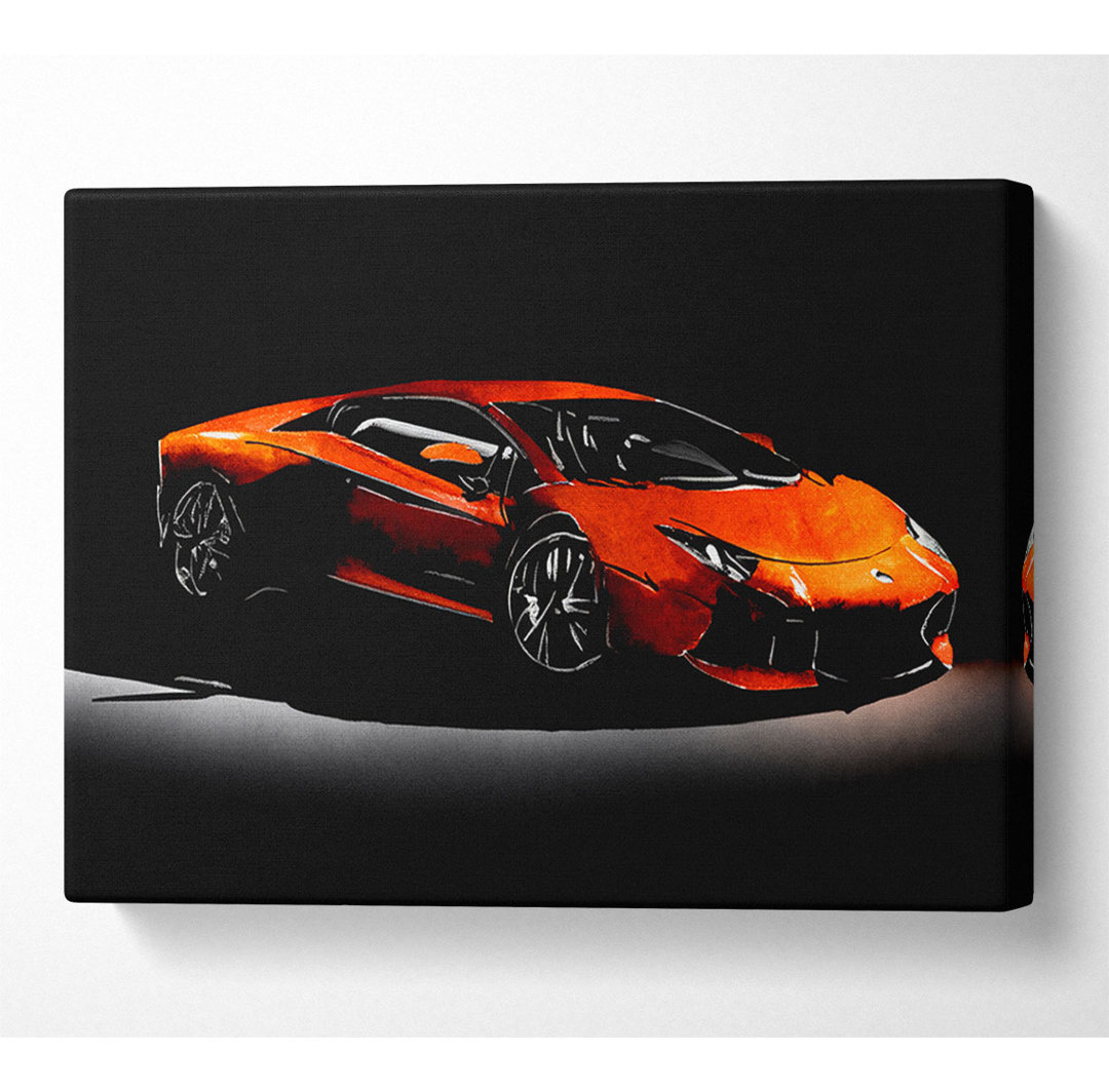 Lamborghini Aventador - Kunstdrucke auf Leinwand - Wrapped Canvas