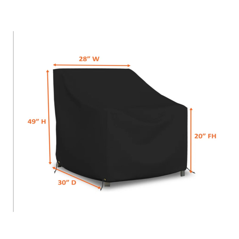 Argyri Heavy Duty Waterproof Outdoor Chair Cover, All Weather Protection Brandtley Patio Deep Seat Lawn Chair Cover