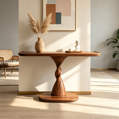 Console de salon créative en bois massif