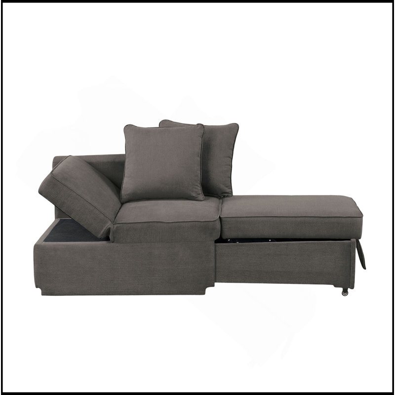 Fauteuil convertible 1pc, Gris
