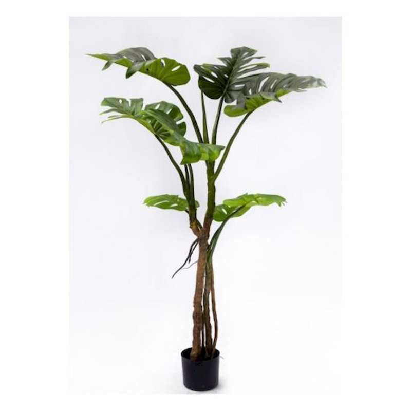 60'' Faux Monsteria Tree in Planter