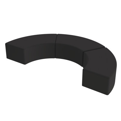Pro Series Upholstered S Curve Ottoman, 3-Pack