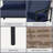 4-Piece All-Weather Wicker Patio Set: 3-Seat Sofa, 2 Chairs,A Tea Table with Cushions - Perfect for Poolside & Backyard-1483253315