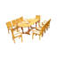 Wave Outdoor 11 - Piece Teak Dining Set-191694557-266708989