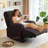 Harriet Recliner Chair Covers 3 Pieces Box Cushion Sofa Slipcovers Stretch Polyester Armchair Couch Cover with Pockets-1936506942