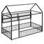 Structure de lit en métal avec clôture et tablettes-126253144-126253126