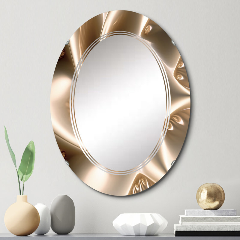 Espirit - Miroir mural moderne ovale, 30 po x 20 po