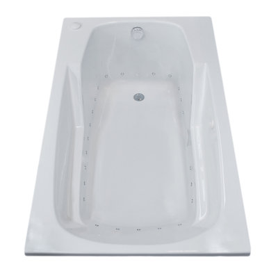 Anguilla 58.5'' x 35.5'' Air Acrylic Bathtub