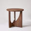 Table de bout ronde en bois massif 19,7 po