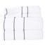 Ensemble de serviettes 6 pièces - Accessoires de salle de bain en coton avec 2 serviettes de bain, 2 serviettes à main et 2 débarbouillettes - Serviettes à séchage rapide de Lavish Home -19700798