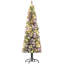 Arbre de Noël artificiel 6 pi 7,5 po / 9 pi avec lumières DEL bicolores et base en métal-1597736098